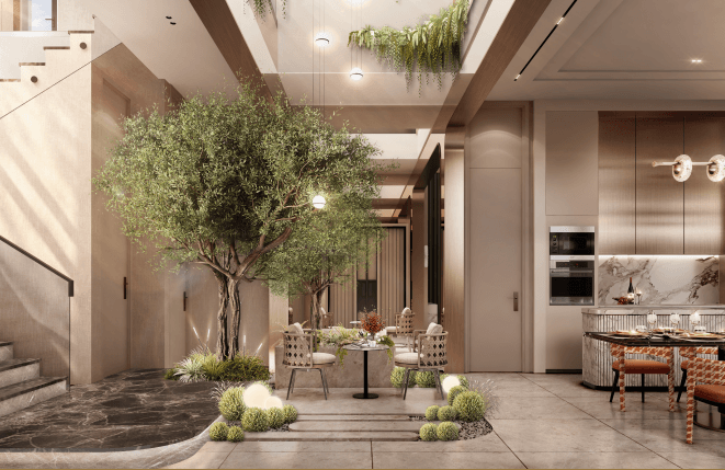 The Courtyard Clubhouse – Tâm điểm 20 tiện ích kiến tạo chuẩn sống tinh tuyển tại The Fullton Regal 5 không gian sống xanh tại the fullton regal